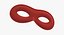 Red Domino Lorgnette Classic Mask