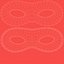 Red Domino Lorgnette Classic Mask