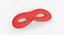 Red Domino Lorgnette Classic Mask