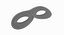 Red Domino Lorgnette Classic Mask