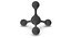 Methane Molecular Model