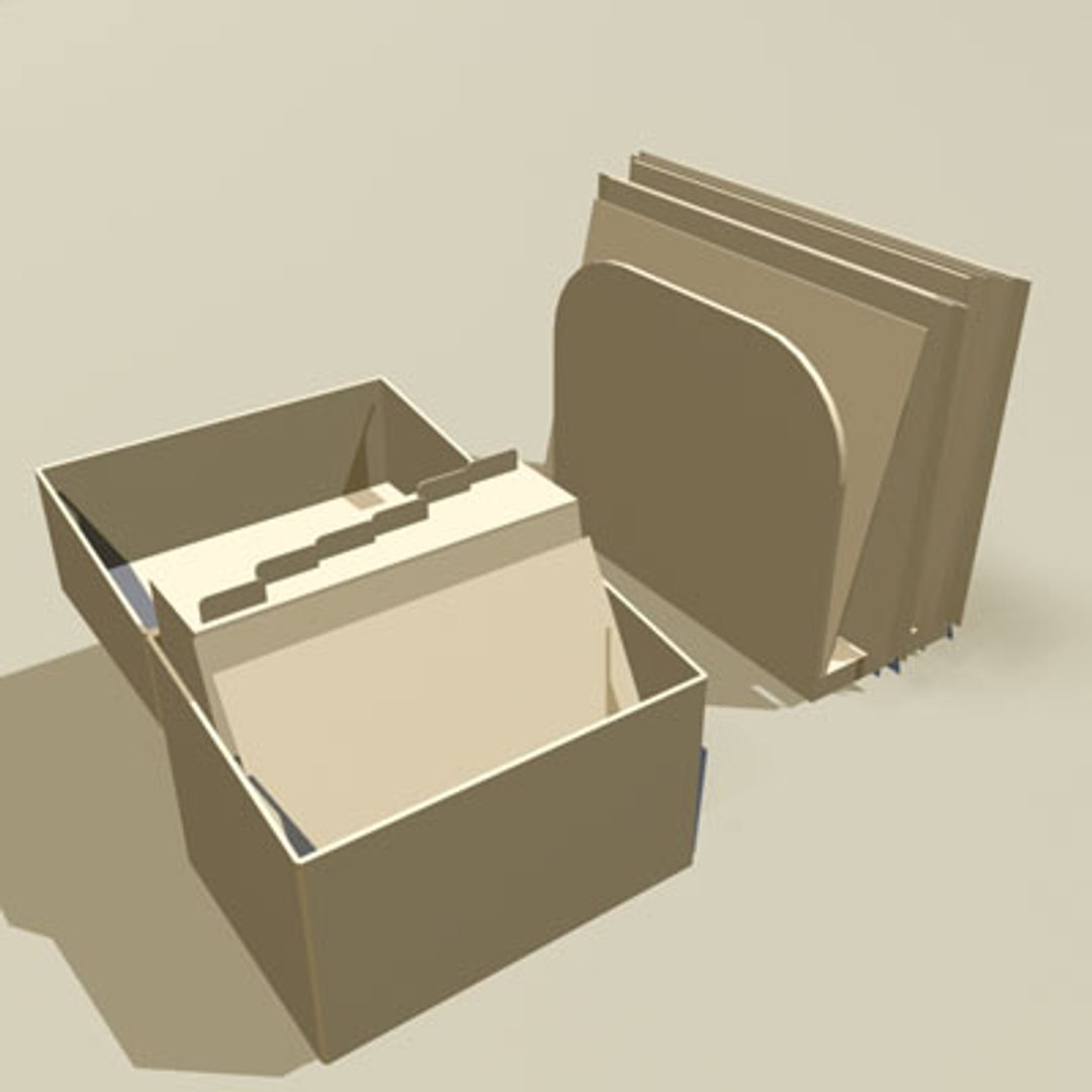 3dsmax Index Card Box 01