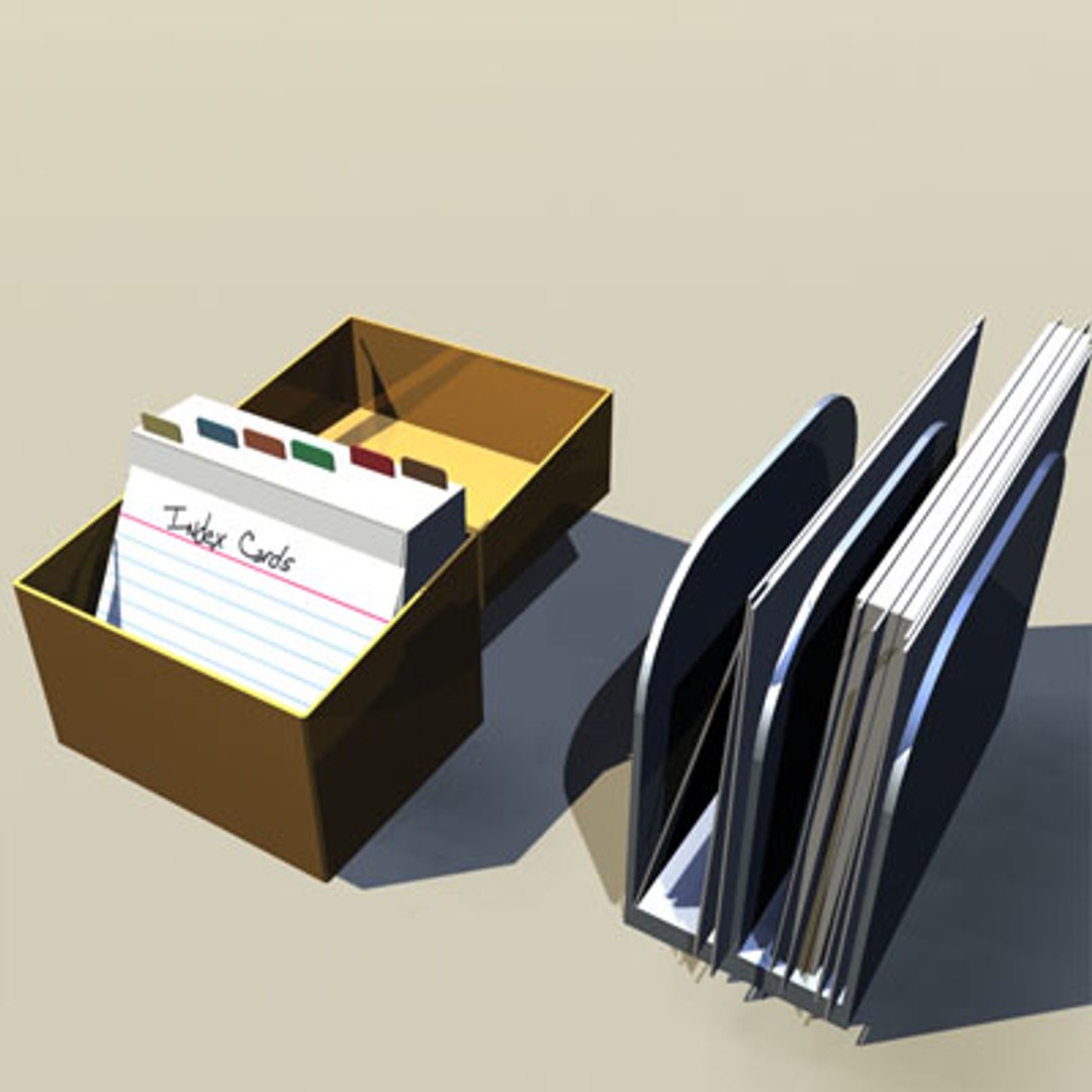3dsmax Index Card Box 01