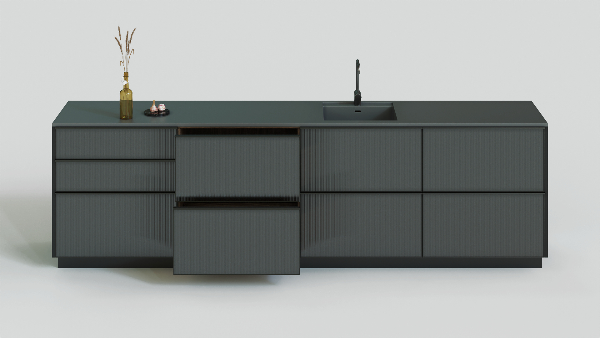 CPH Reform Reflect Metal Black Kitchen Model TurboSquid 2057193