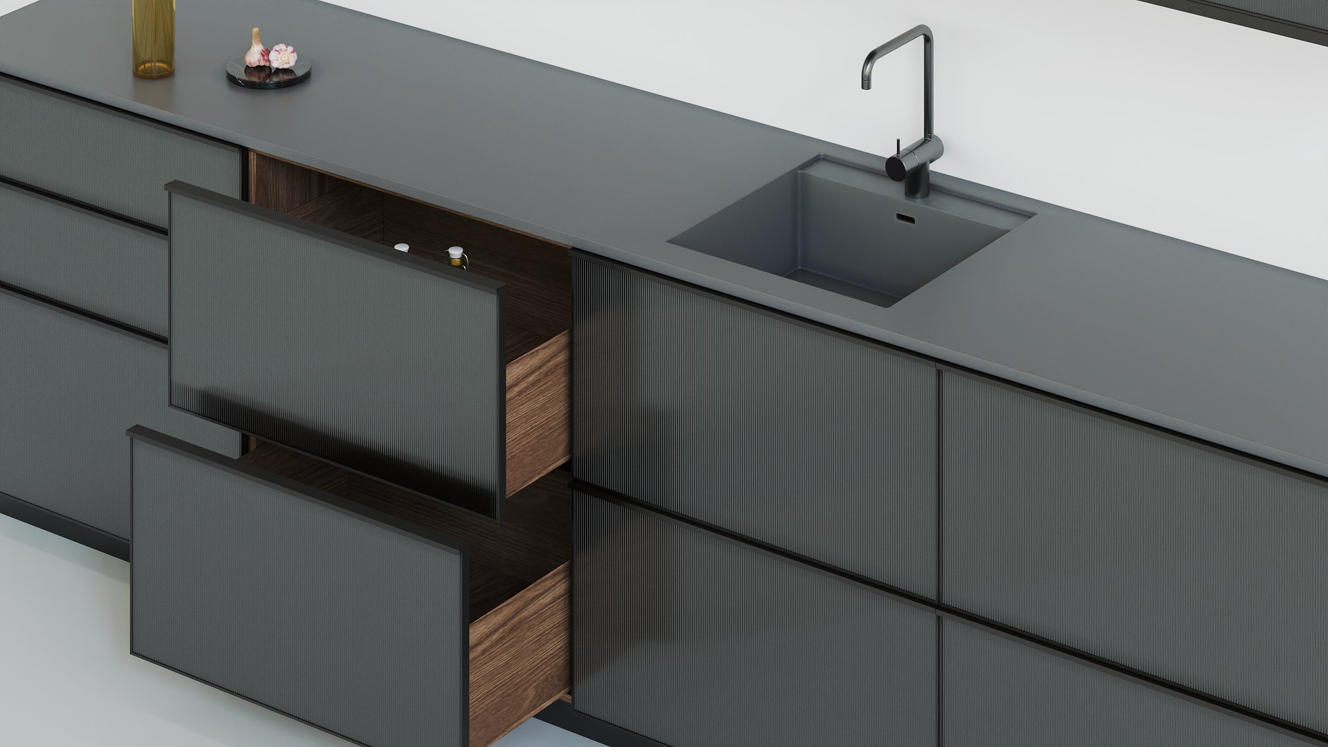 CPH Reform Reflect Metal Black Kitchen Model TurboSquid 2057193