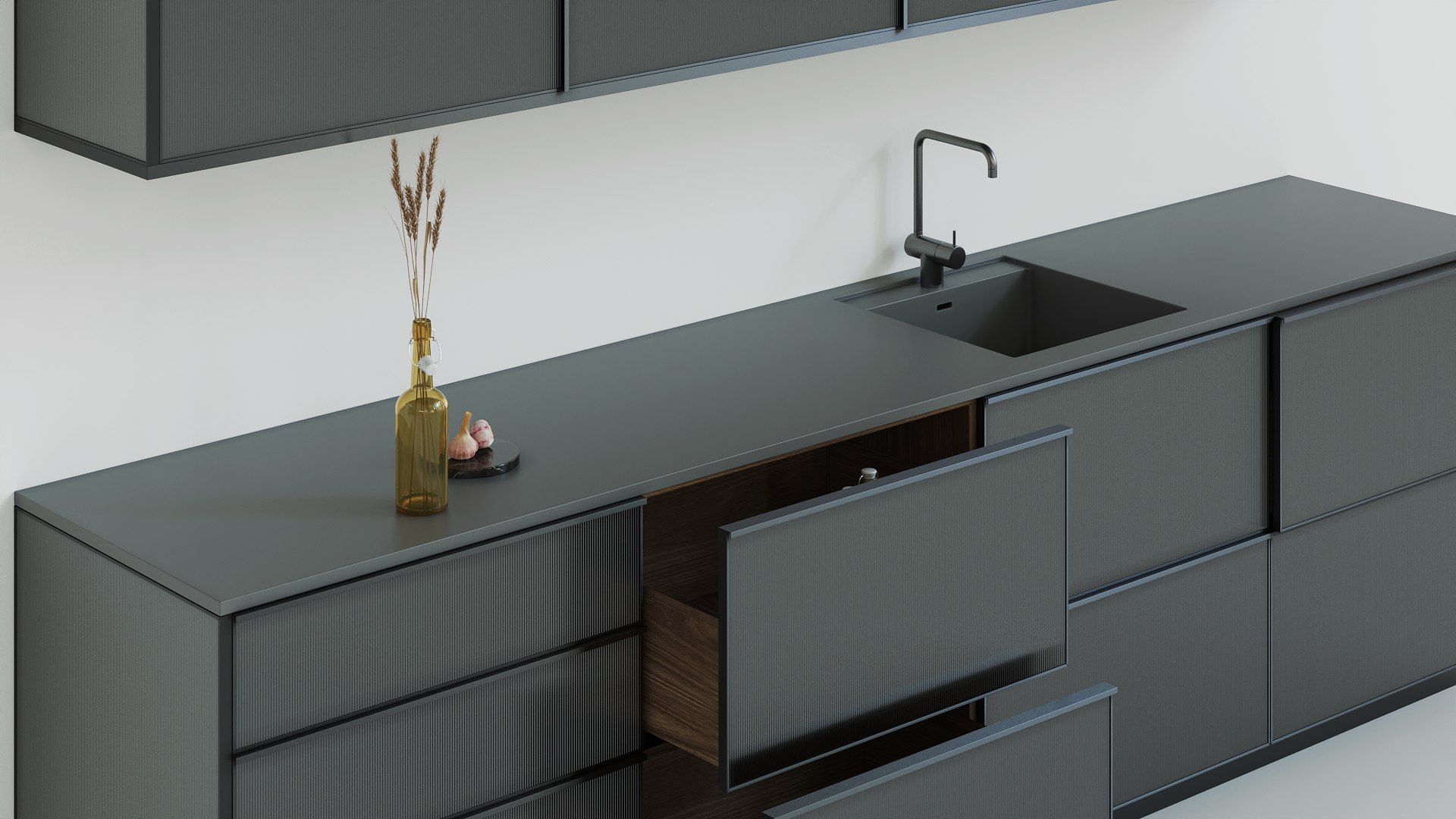 CPH Reform Reflect Metal Black Kitchen Model TurboSquid 2057193