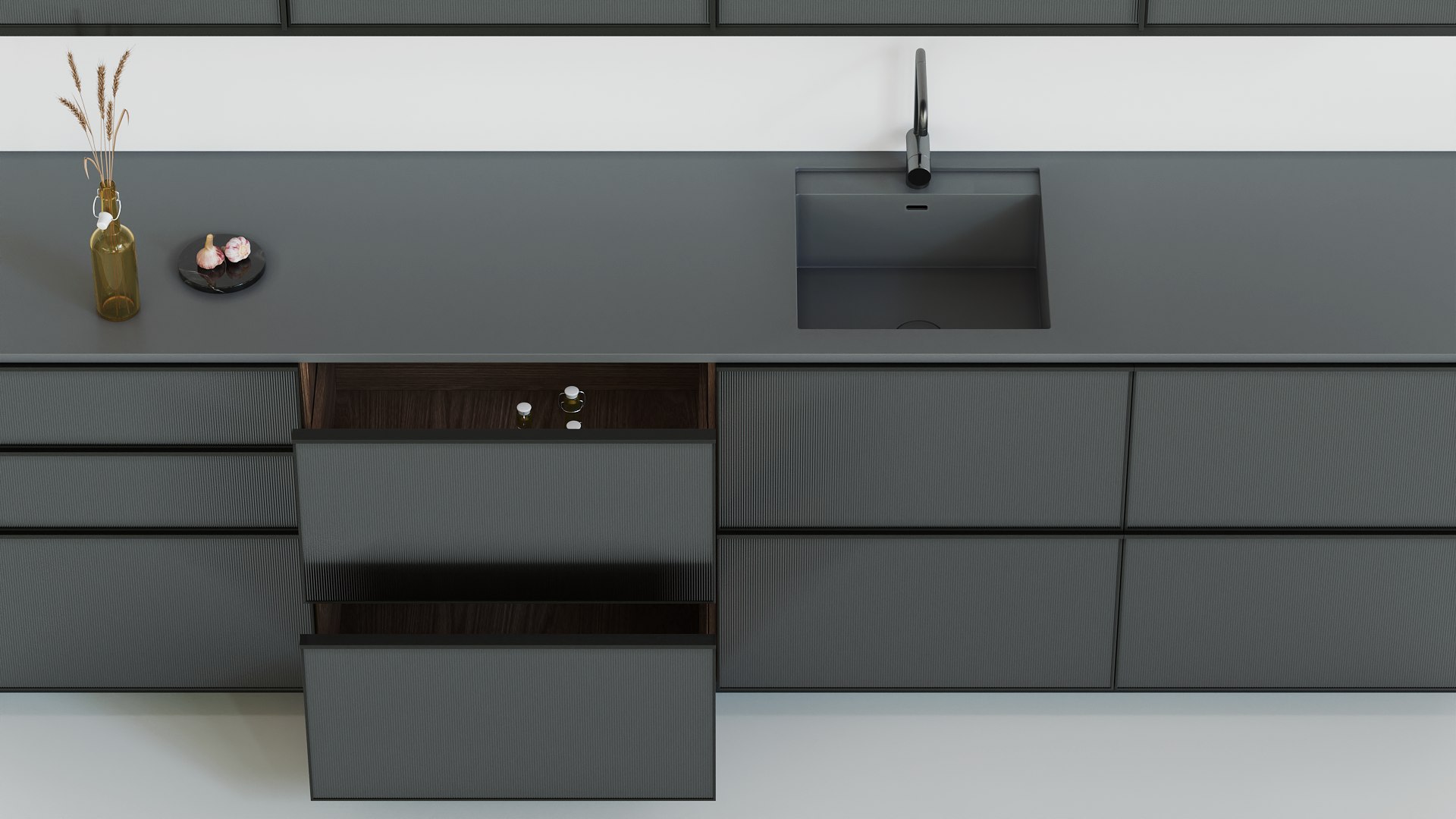 CPH Reform Reflect Metal Black Kitchen Model TurboSquid 2057193