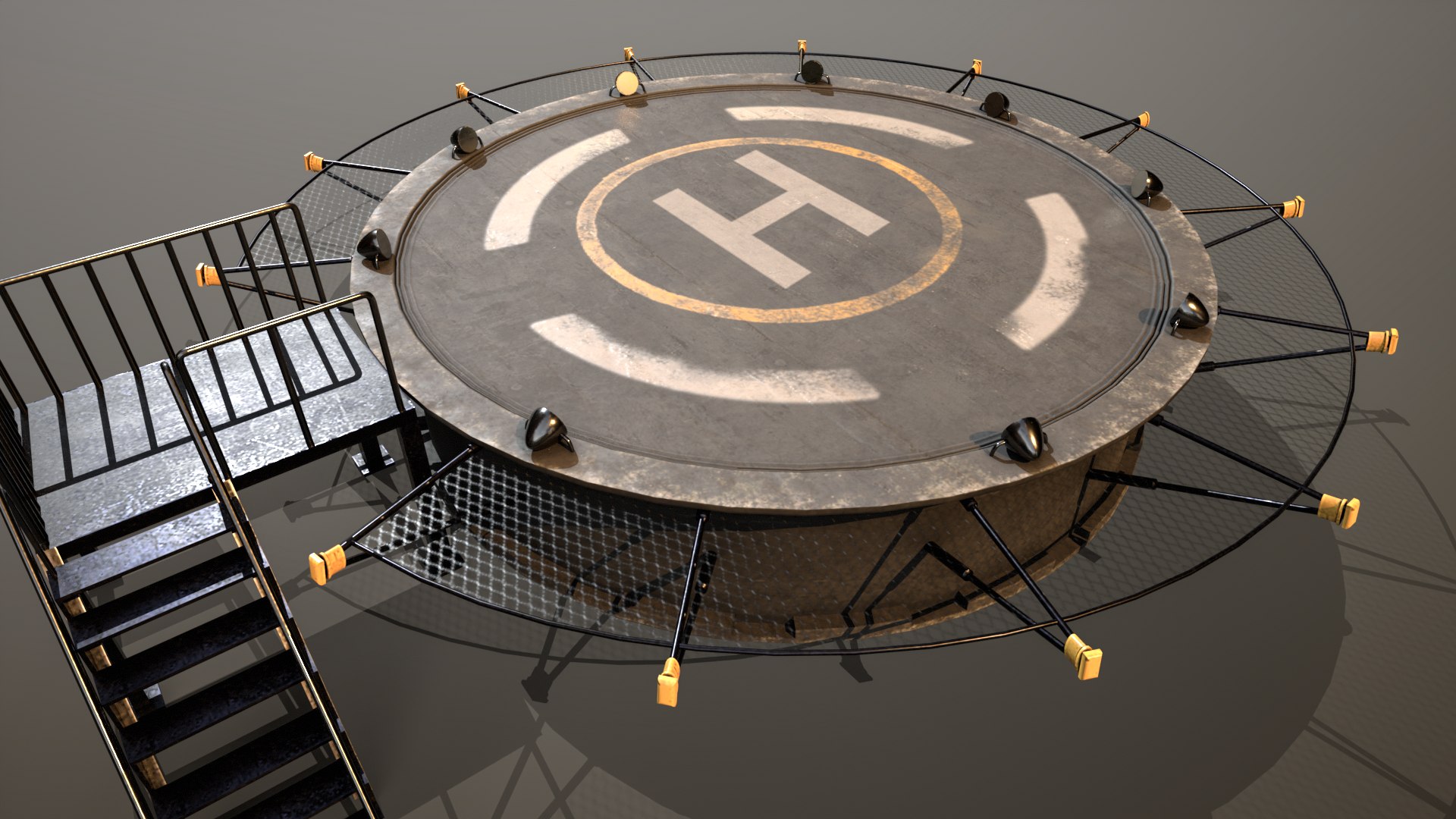Helipad Circular Platform 3D model https://p.turbosquid.com/ts-thumb/4k/L3c2zG/Yd/tbrender_003/png/1722758369/1920x1080/fit_q87/89eea2d29f6ca025851bc86dbabea82c39d0fe3a/tbrender_003.jpg