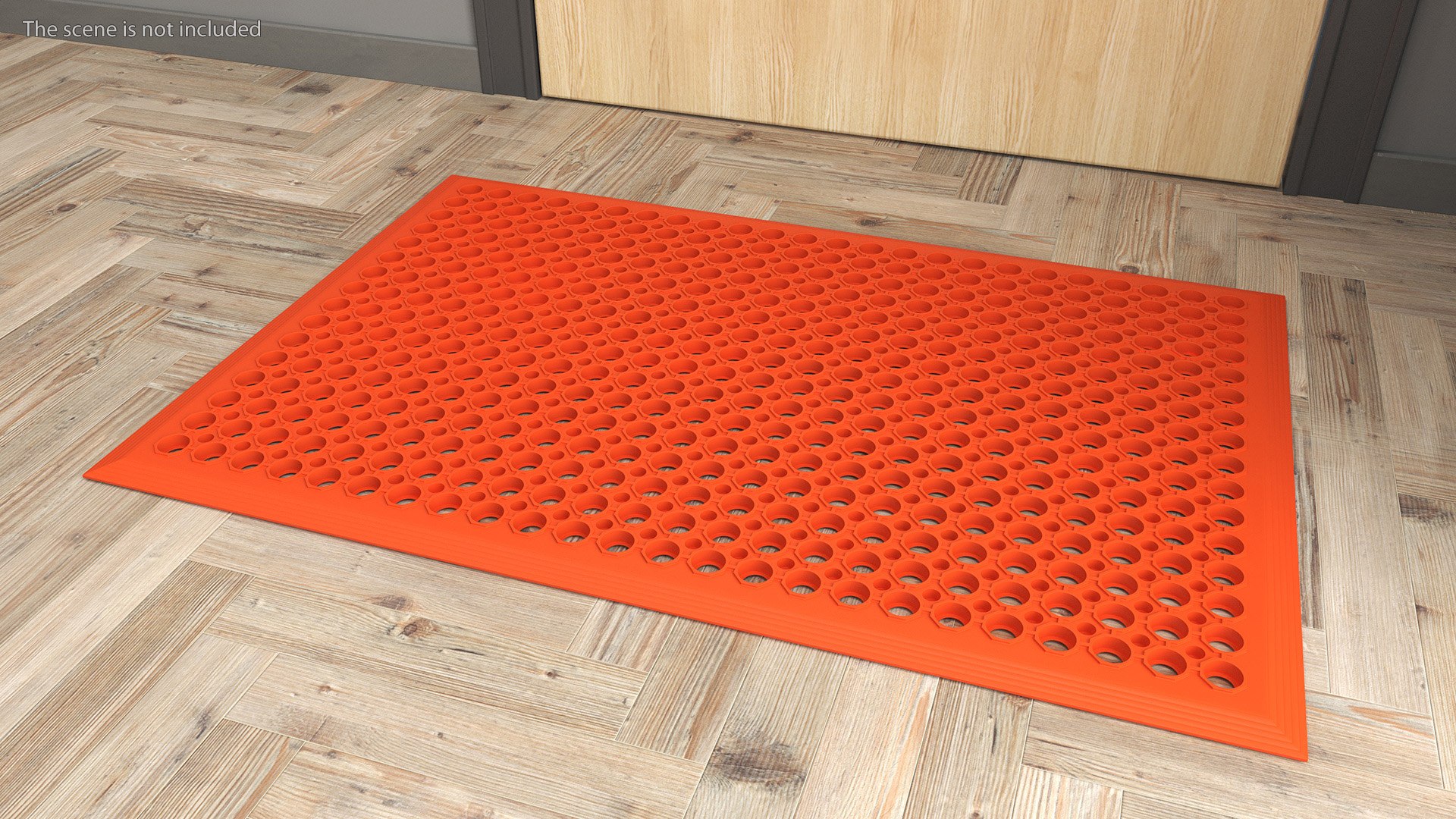 3D Rubber Door Mat Red TurboSquid 2073161