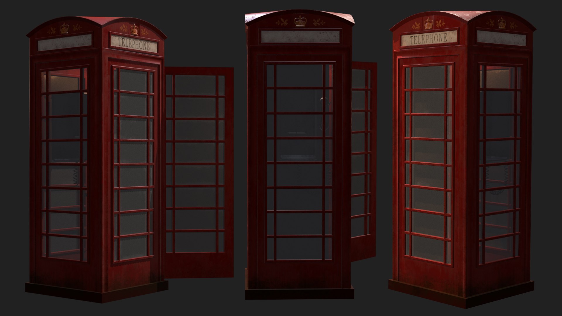 3D London Telephone Booth 3D Model Model - TurboSquid 2012531