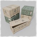 Trio de caixas de madeira personalizáveis - Conjunto compacto