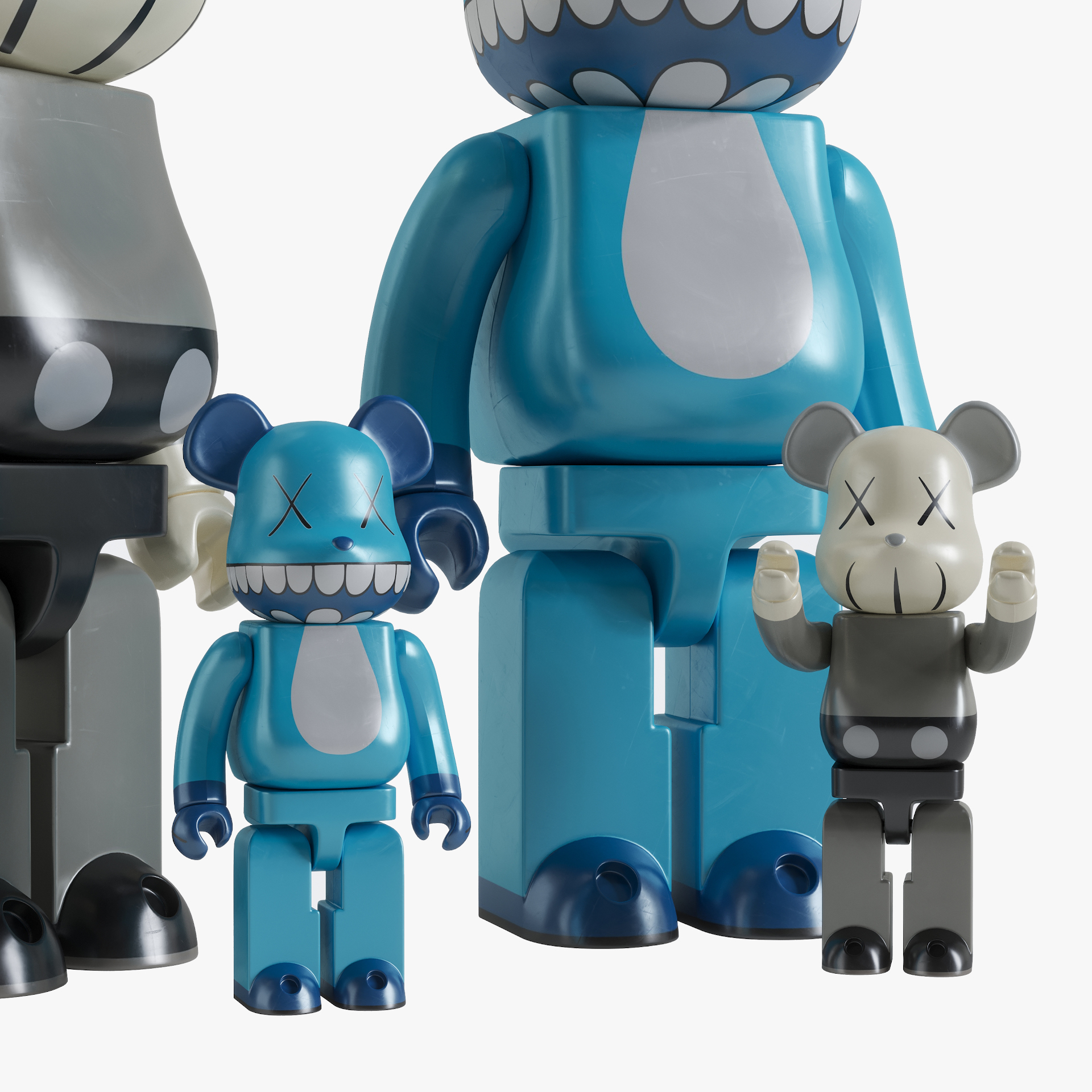 bearbrick kaws chomper