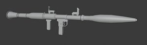 3D rpg rocket model