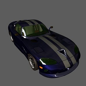 dodge viper 3d model
