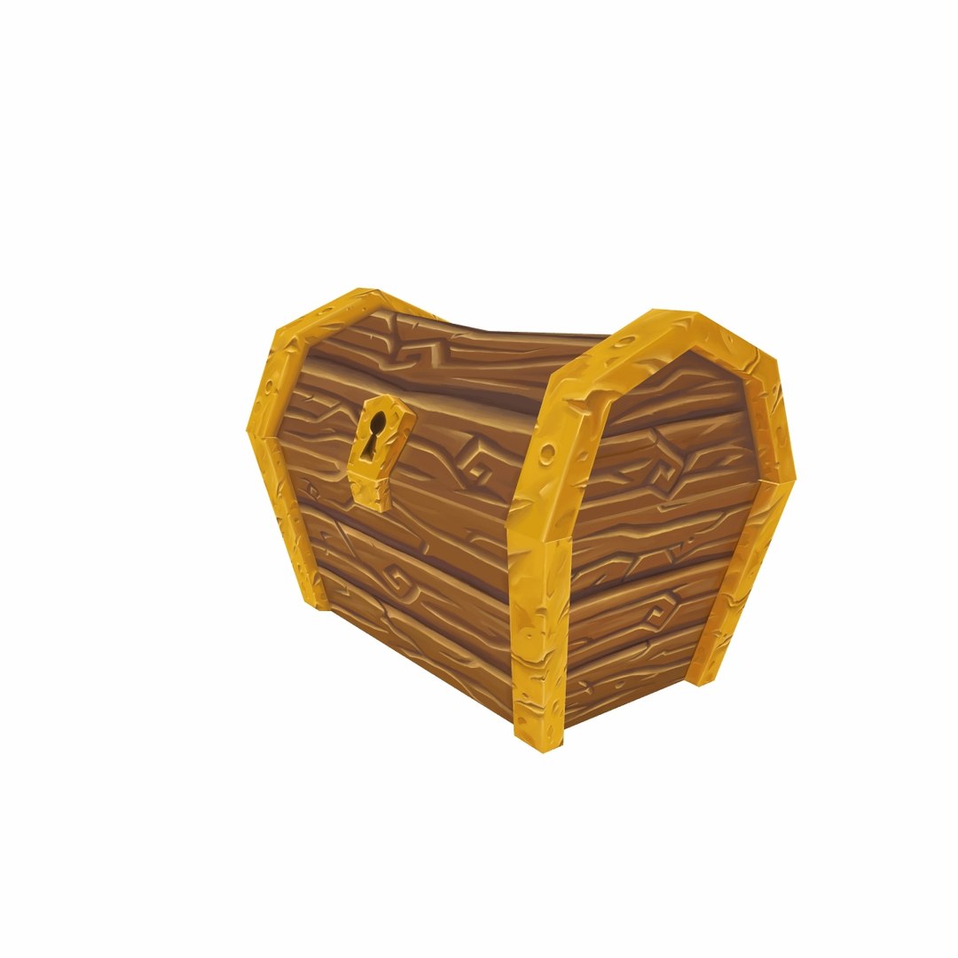 Chest Hand Painted Obj