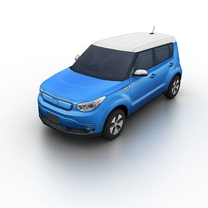3d model 2015 kia soul ev