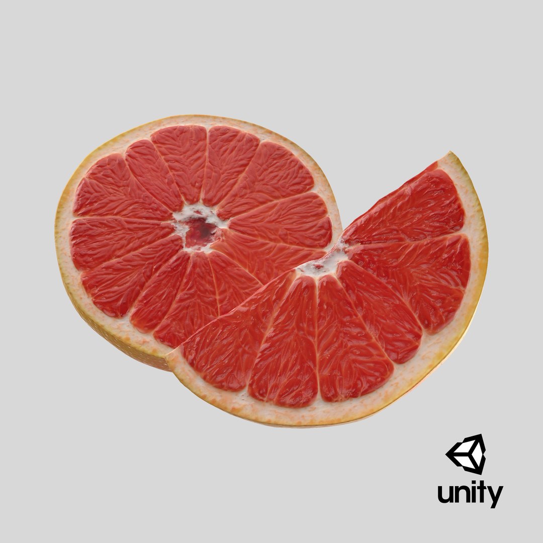 3D Grapefruit Half Slice model https://p.turbosquid.com/ts-thumb/4k/tXfAoj/5U/stemcell_unity_render/png/1713206929/1920x1080/fit_q87/443557c12c91953d399375f7ab286e4856852a5c/stemcell_unity_render.jpg