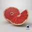 Pół plasterka grejpfruta