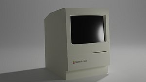 3D Macintosh Classic 3D model