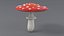 3D Cartoon Mushrooms Pack model