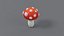 3D Cartoon Mushrooms Pack model