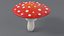 3D Cartoon Mushrooms Pack model