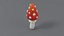 3D Cartoon Mushrooms Pack model