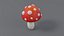 3D Cartoon Mushrooms Pack model