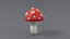 3D Cartoon Mushrooms Pack model