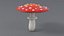 3D Cartoon Mushrooms Pack model