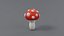 3D Cartoon Mushrooms Pack model