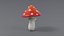 3D Cartoon Mushrooms Pack model
