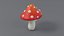 3D Cartoon Mushrooms Pack model