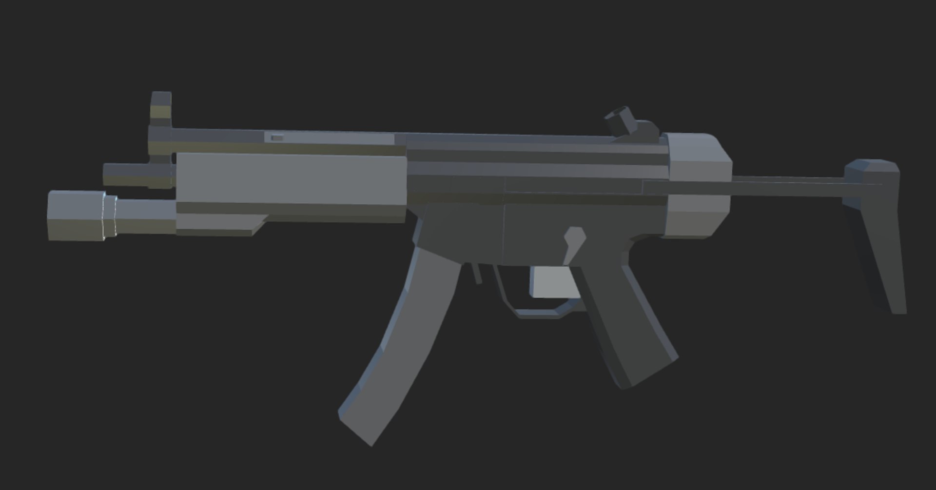 3D Model Low Poly MP5 - TurboSquid 2193025