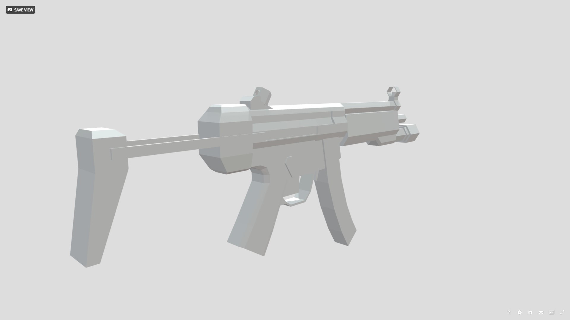 3D Model Low Poly MP5 - TurboSquid 2193025