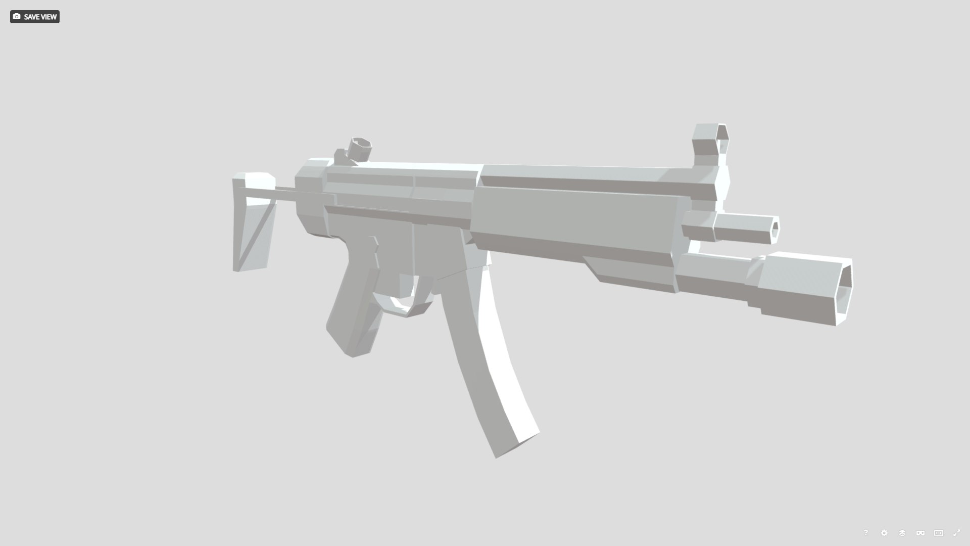 3D Model Low Poly MP5 - TurboSquid 2193025