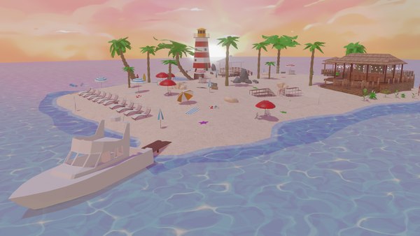 Metaverse Island 3D model