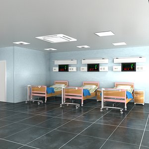 hospital ward 2 3D model
