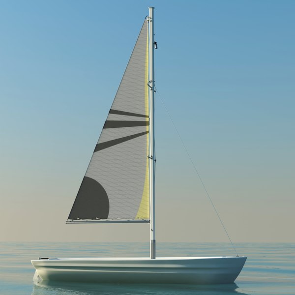 catamaran sailboat 3d model