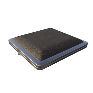 Cigarette Case Leather Closed and Open With 2 Color 3D model