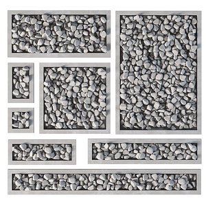 3D Stone decor n166 model