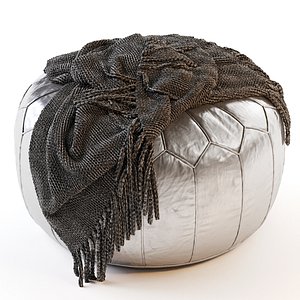 Simplihome Charlize Round Pouf model
