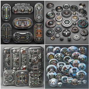 Sci Fi Kitbash Collection 4 in 1