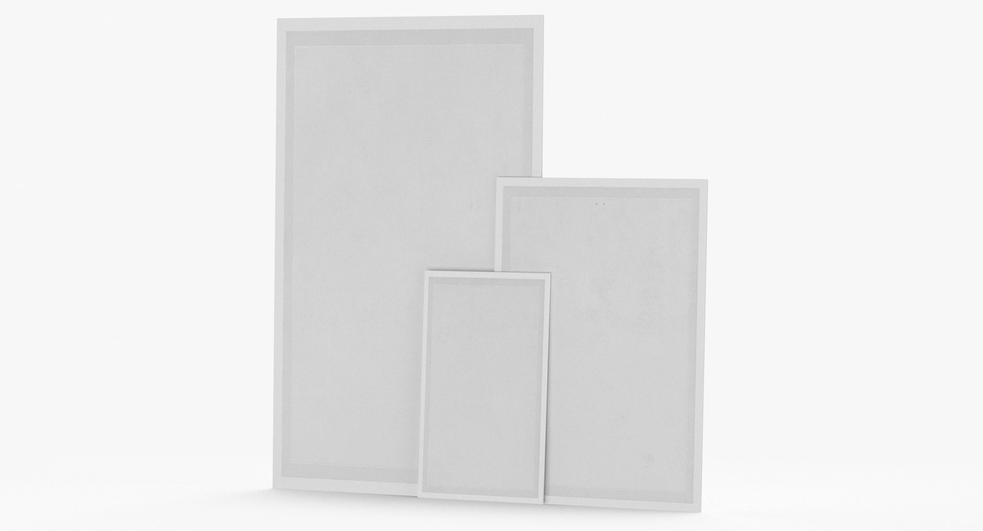 Frames Type 04 Different Size And Colors 3D Model - TurboSquid 2213253