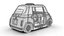 Fiat Topolino Dolcevita 2025 HQ 3D-Modell