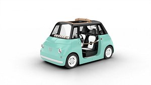 Fiat Topolino Dolcevita 2025 HQ 3d model 3D model