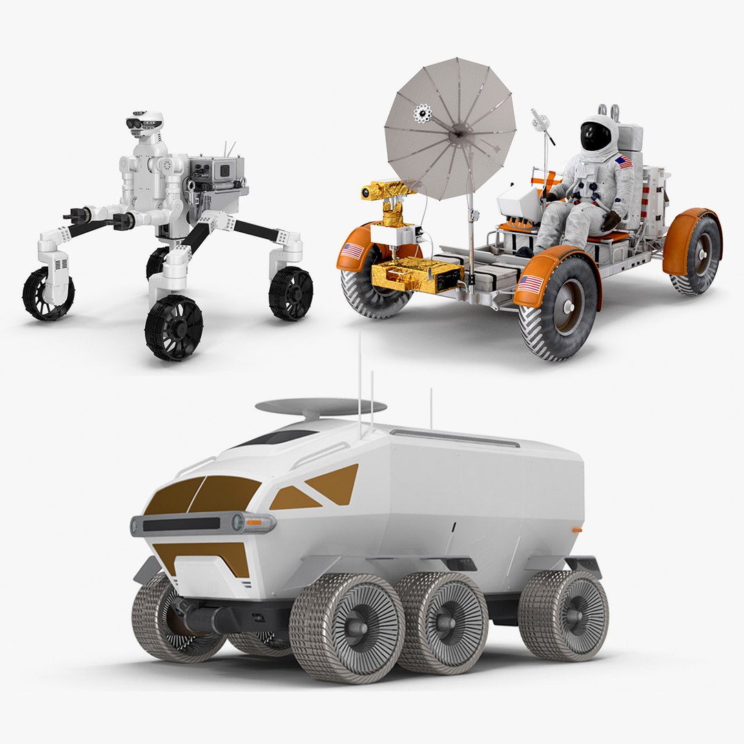 Lunar Vehicles Collection 2 3D model preview