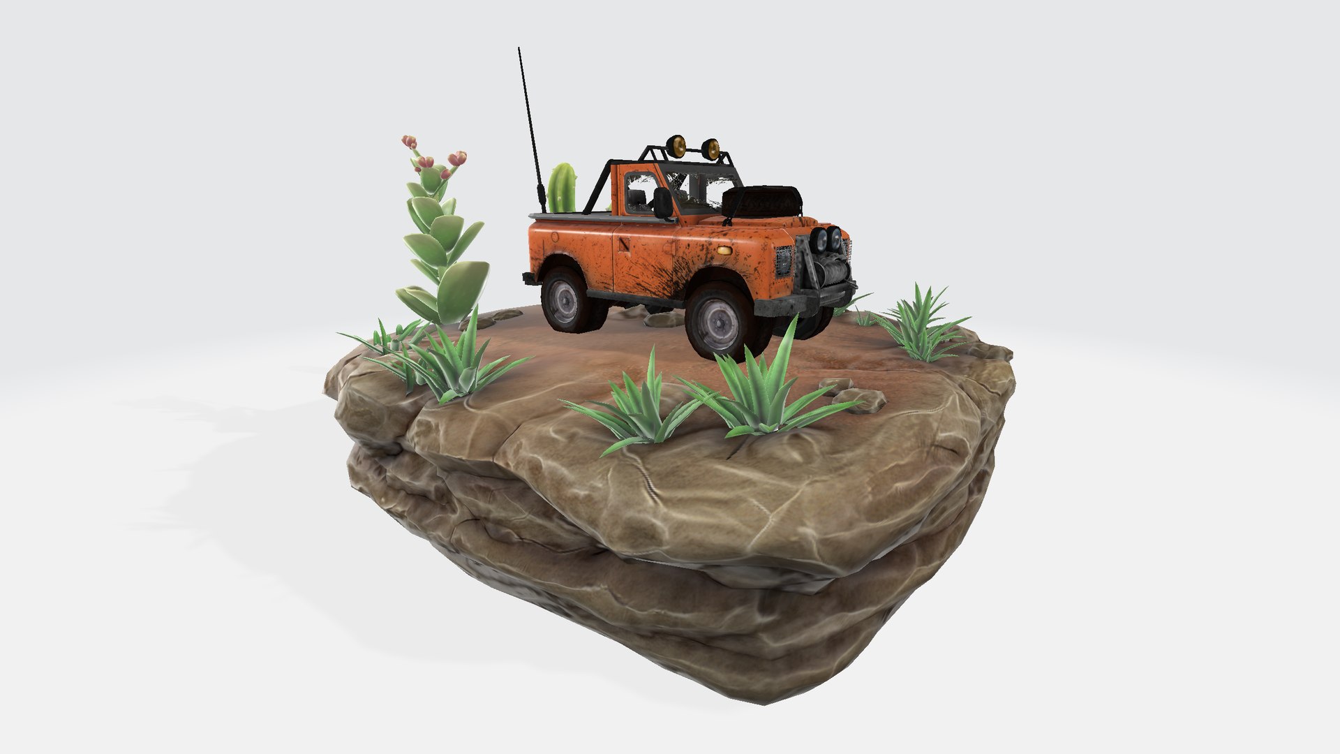 3D Rover Flatbed Scene Model - TurboSquid 2398648