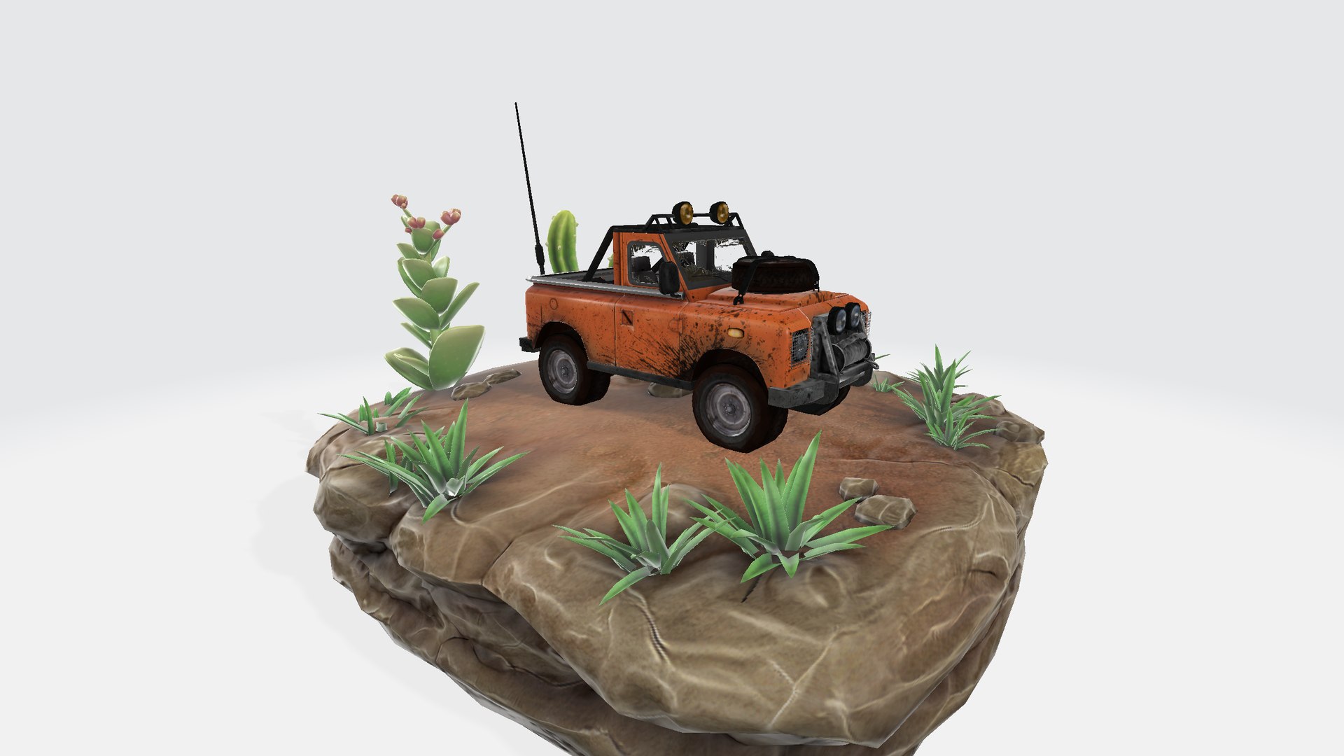 3D Rover Flatbed Scene Model - TurboSquid 2398648