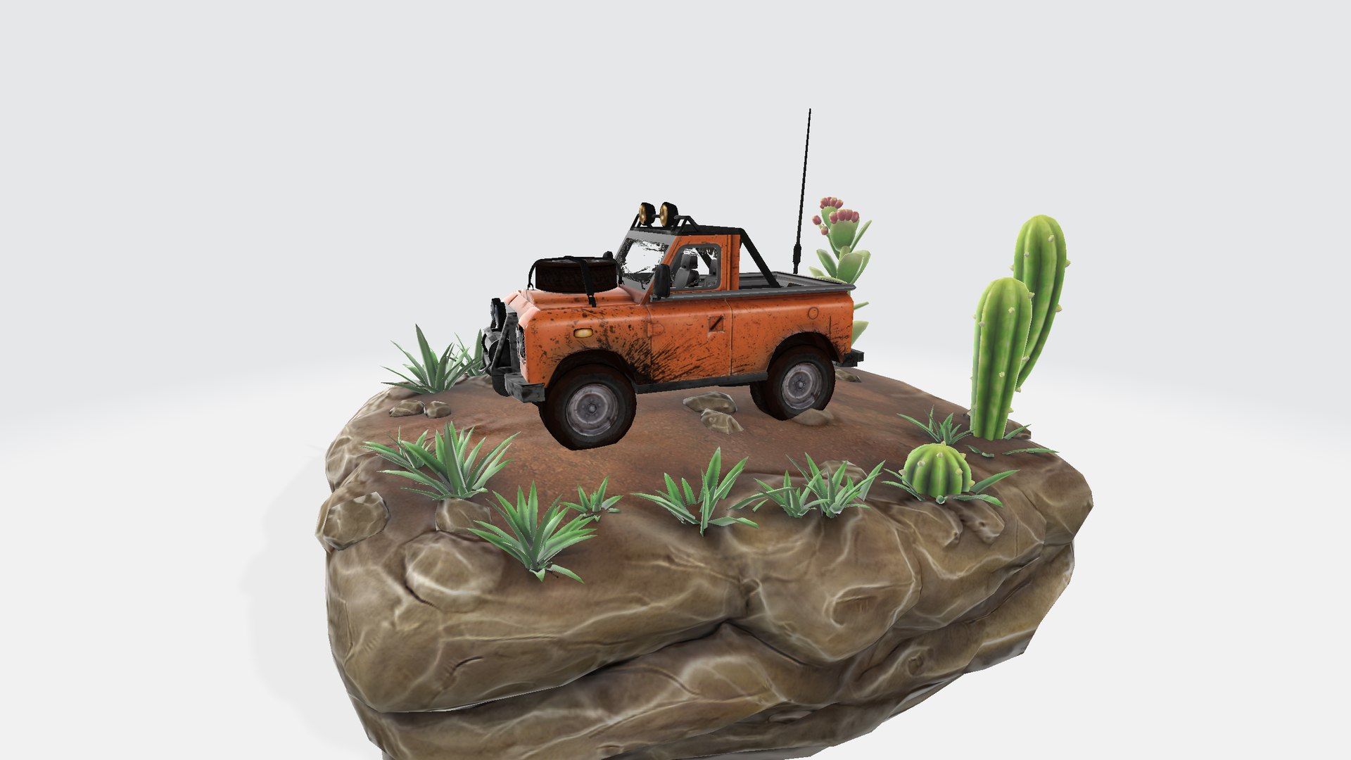 3D Rover Flatbed Scene Model - TurboSquid 2398648